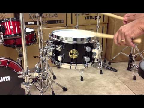 ddrum Snare Drum 6"x10" Vintone Arbor Series Black Lacquer Finish VA SD 6X10 ALD