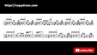 Herbie Hancock - Chameleon | Drum Score, Drum Sheet Music, 드럼악보
