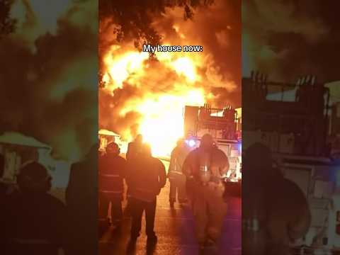 My house caught on fire: