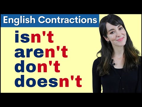 學習否定式英語句子 | 發音課程 3 (Learn NEGATIVE English CONTRACTIONS | Pronunciation Course 3)