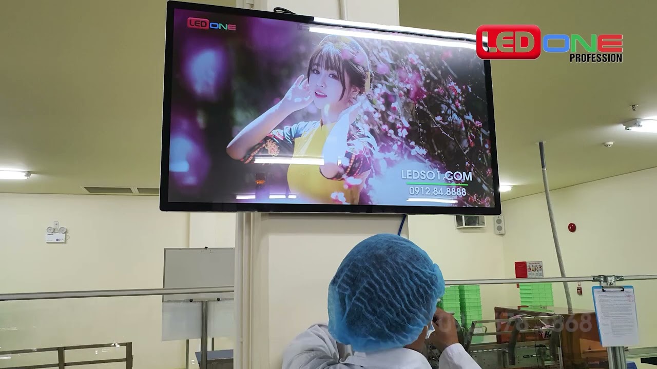 Traphaco - Nhà máy Sản xuất Thuốc | Ledone lắp đặt dự án màn hình Lcd hiển thị 43inch phòng Sản xuất