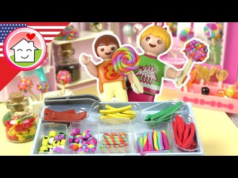 Playmobil English - Anna and Lena in the Candy Store - The Hauser Family