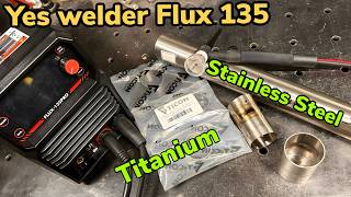 Under $200 Titanium & Stainless Exhaust, Yes Welder 135 Flux Pro.