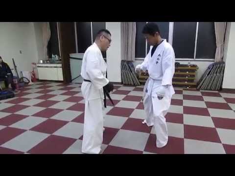 ローキックのカット稽古　１