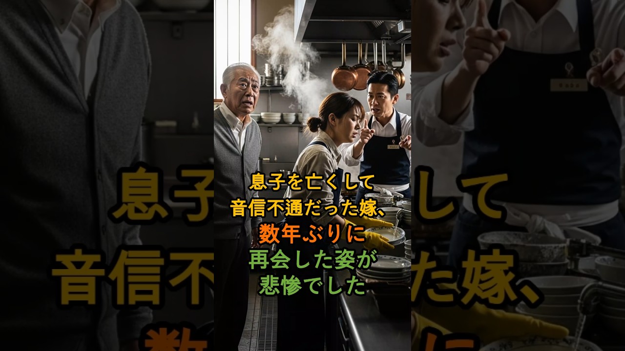 息子を亡くして音信不通だった嫁、数年ぶりに再会した姿が悲惨でした