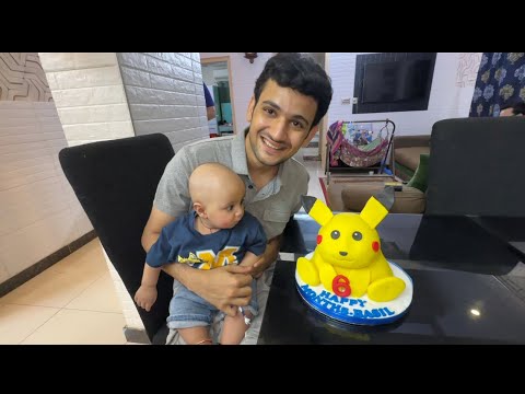 Basil ke liye pikachu wala cake 🎂😍