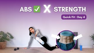 Ab Strengthening Workout for Beginners : Quick Fit Day 4