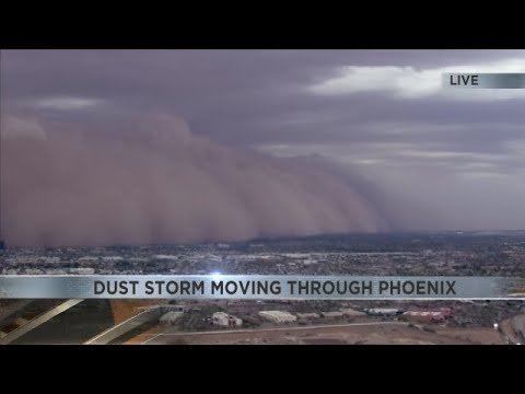 Dust storm moving through Phoenix