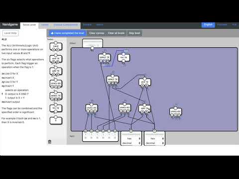 Let's Play Nand Game. Part 3: The ALU