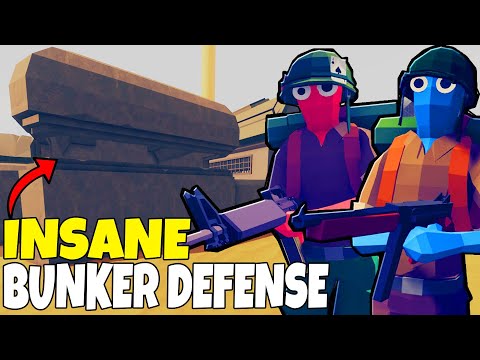 2 ELITE Soldiers Hold the BUNKER DEFENSES! - Totally Accurate Battlegrounds TABG (Funny Moments)