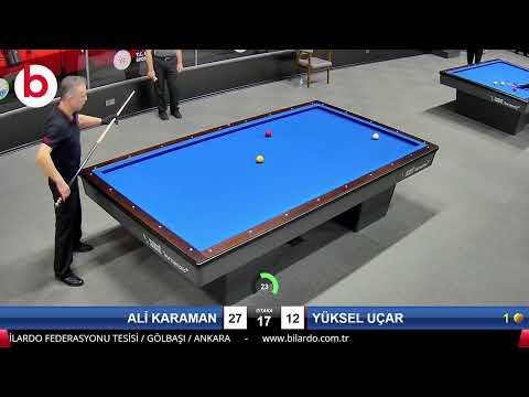 ALİ KARAMAN & YÜKSEL UÇAR Bilardo Maçı - 2022 ERKEKLER 1.ETAP-8.TUR