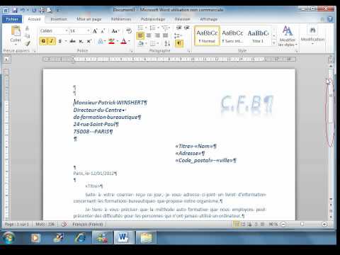 comment ouvrir word sur windows 7