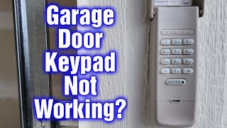 Garage Door Keypad Not Working? How To Fix Easy