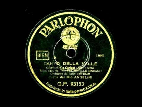 Trio Lescano - Canto della valle (con testo)