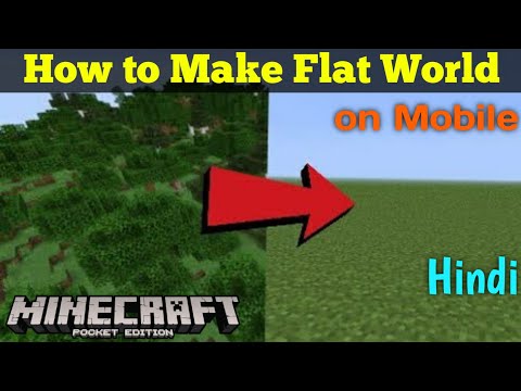 How to Make Flat World in Minecraft Pocket Edition in Hindi