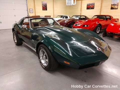 1973 Blue Green Corvette Stingray For Sale Video