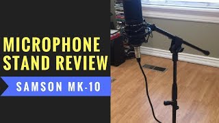 Video thumbnail for Samson MK 10 Microphone Stand unboxing & review by FiremanCV