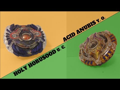 EGYPTIAN BATTLE - Acid Anubis Y. O. vs. Holy Horusood U. C. Beyblade Burst بيبليد انفجر