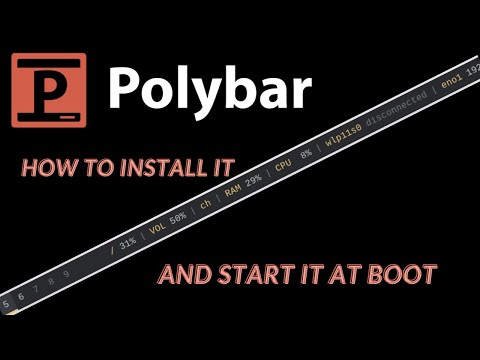 Polybar | Linux Install | One Of The Best Bars For Any Linux Distro !