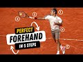 Hit The Perfect Forehand in 5 Steps - Tennis Forehand Masterclass #tennis