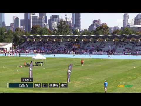 BOYS U11 4X200M HEAT 1 - 2017 SUBWAY STATE RELAY CHAMPIONSHIPS // LAVicTV