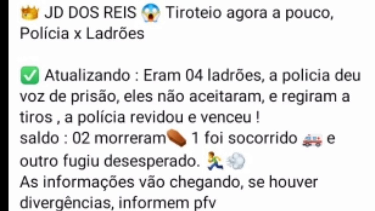 🌍Jardim dos Reis 👉RUA TRES MARIAS 🔴🚨TIROTEIO AGORA A NOITE NO JARDIM DOS REIS  RUA 3 MARIA INTERDITA
