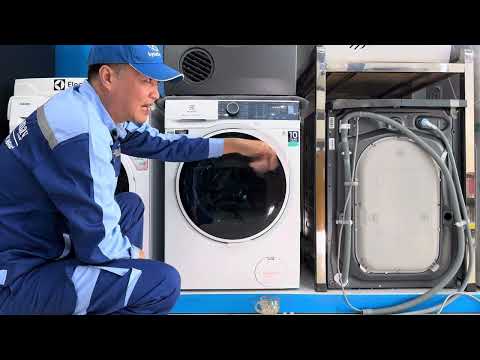 Cách vệ sinh bộ lọc bơm xả máy giặt Electrolux