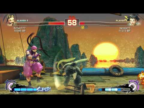 SSF4 Ranked Asia: Kchan777 (Ibuki) VS benzie77 (Makoto)