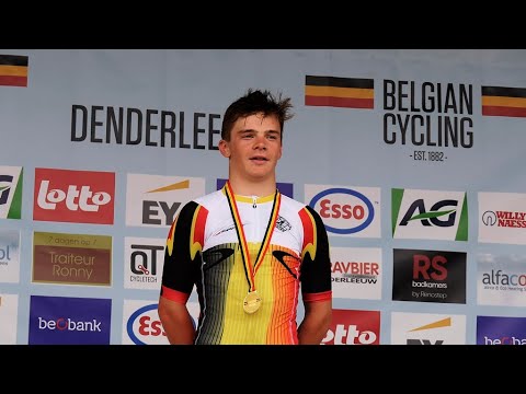 Wegwielrennen  U 15  Belgisch Kampioenschap   Liedekerke 14/08/2022 Mauro Keppens verlengt titel.