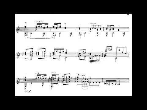 Isaac Albeniz: Zambra Granadina (Score Video)