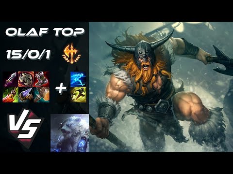 TOP Olaf vs Volibear - EU Grandmaster Patch 25.19