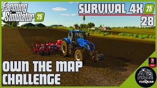 OWN THE MAP  CHALLENGE SURVIVAL 4X | 28 |  FARMING SIMULATOR 25 | FS25