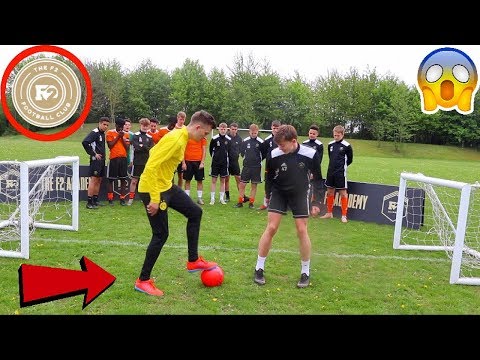 CAN I NUTMEG THE F2 FREESTYLERS FOOTBALL TEAM !? (CRAZY REACTIONS)