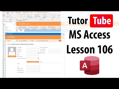 MS Access Tutorial Lesson 1 Creating New Database and Interface