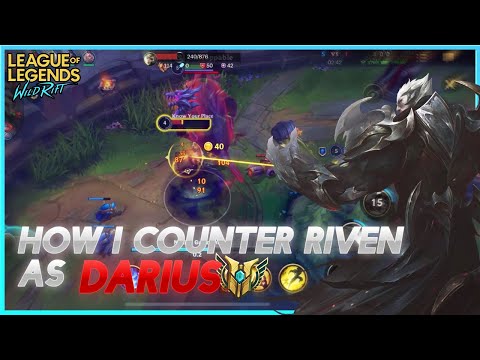 THIS PLAYER TRYING TO COUNTER MY DARIUS WITH RIVEN! | WILDRIFT