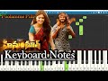 Poolamme Pilla Song Keyboard Notes GowraHari HanuMan Prasanth Varma Teja Sajja