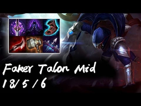 SKT Faker Talon Mid vs Vel'Koz | Korea High Elo Replays