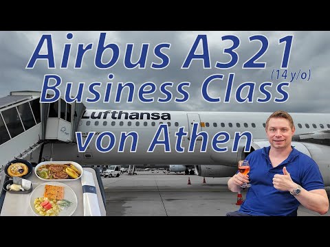 Athen Business Class Guide, mit Lufthansa A321 nach Frankfurt