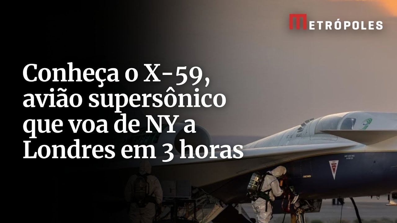 De Nova York a Londres em 3h: conheça o avião supersônico X-59; vídeo