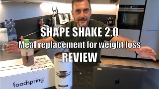 Review foodspring SHAPE SHAKE 2.0 - Meal replacement for weight loss