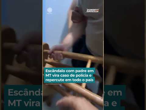 Escândalo com padre em MT vira caso de polícia e repercute | #domingoespetacular #shorts