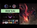 Rek'Sai Jungle vs Lillia - NA Master Patch 14.10
