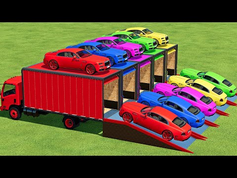 TRANSPORTING ROLLS ROYCE CARS WITH ISUZU TRUCKS - Farming Simulator 22
