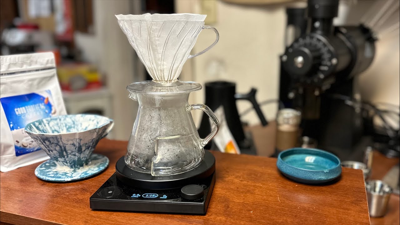 Pre-rinse your coffee grounds before brewing |  V60 Recipe