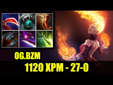 🔥 MAX DMG PERFECT LINA - 1120 XPM - 27-0 - BZM - Dota 2 Pro Highlights