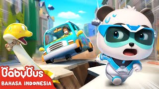 Download lagu Keselamatan Gempa Bumi di Jalan | Tim Penyelamat Super 🐼| Kartun Anak | BabyBus Bahasa Indonesia mp3