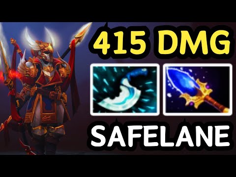 🔥 LEGION COMMANDER SAFELANE = 415 DAMAGE MONSTER CARRY 🔥 DOTA 2