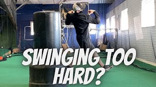 Are You Swinging Too Hard? [Baseball Hitting Tips]