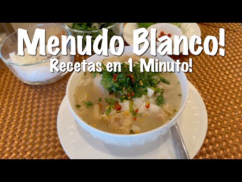 Menudo Blanco - Como hacer Menudo - Recetas en 1 Minuto