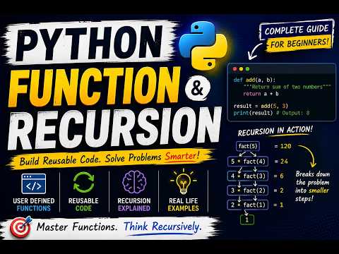 Python Functions Made Easy User Defined Functions Recursion